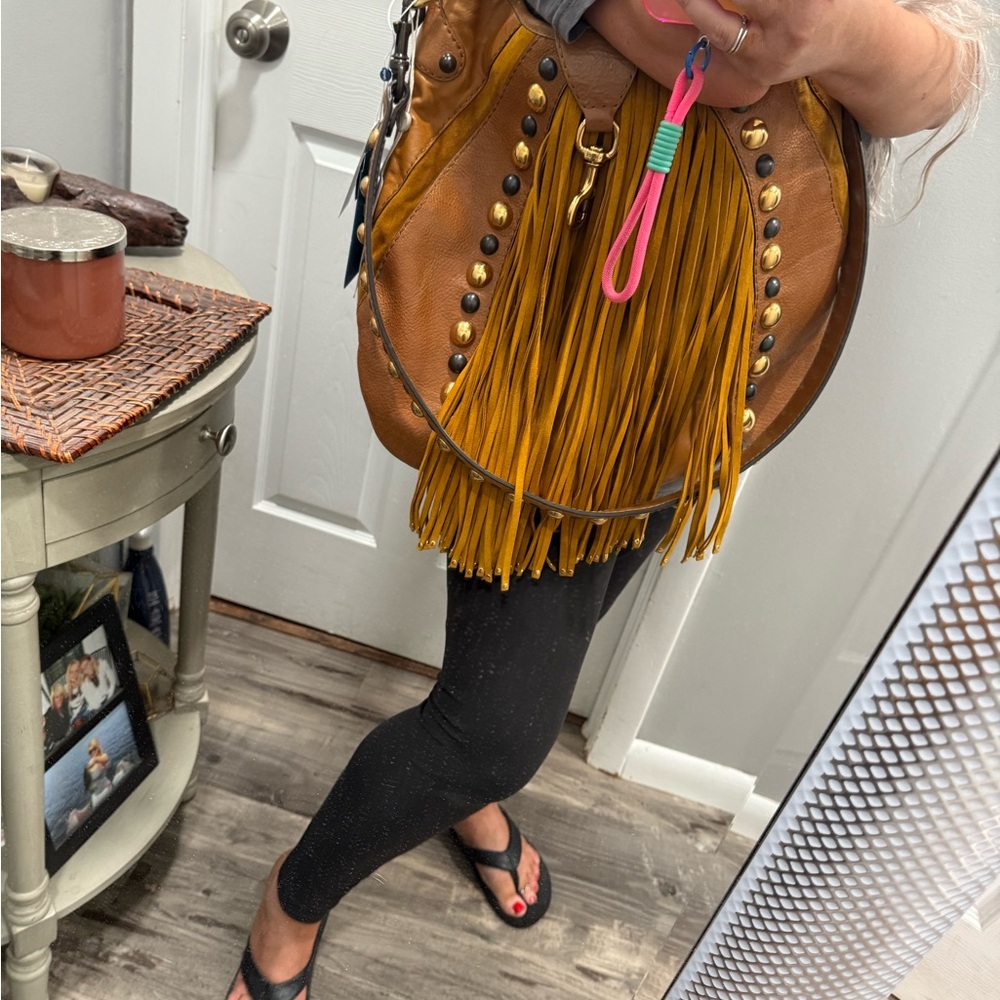 Gucci babouska studded Leather Fringe hobo 2 way bag guccisima vintage Y2K - Picture 15 of 15